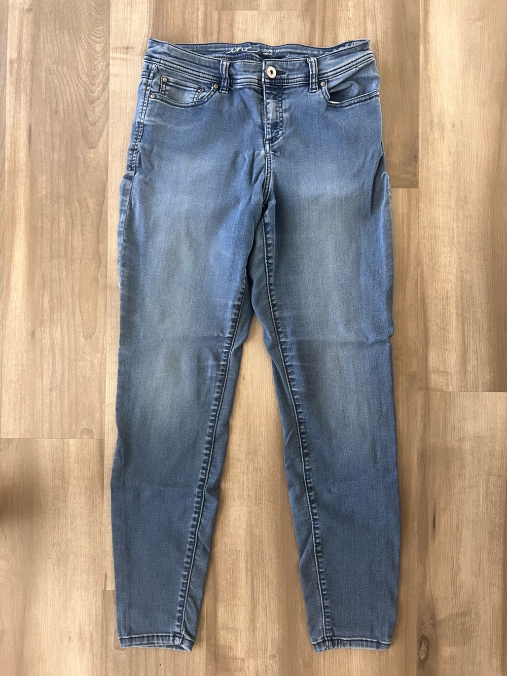 INC International Concepts Women's Skinny Jeans in Light Blue Wash